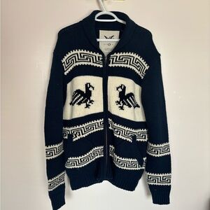 fcuk wool zip-up cardigan